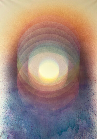 CONSCIOUSNESS, 2022, watercolour on paper, 200 x 140 cm