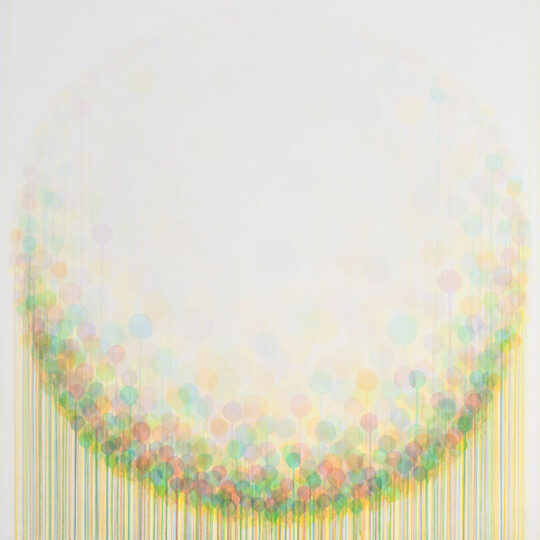 BALL, 2013, watercolour on paper, 140 x 140 cm, scope collection