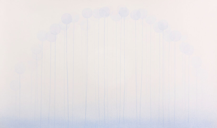 BLUE ARCH, 2018, watercolour on paper, 90 x 140 cm