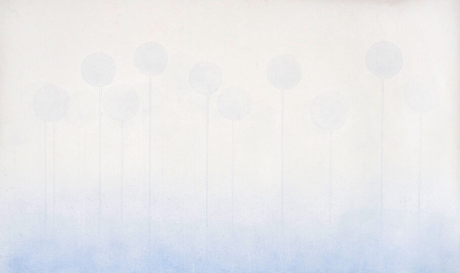 BLUE SWAMP, 2015, watercolour on paper, 70 x 110 cm