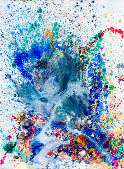 CANES VENATICI, 2020, gloss on board, 183 x 91 cm