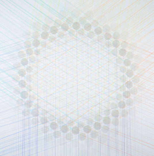 CIRCLE, 2007, watercolour on paper, 100 x 100 cm, private collection