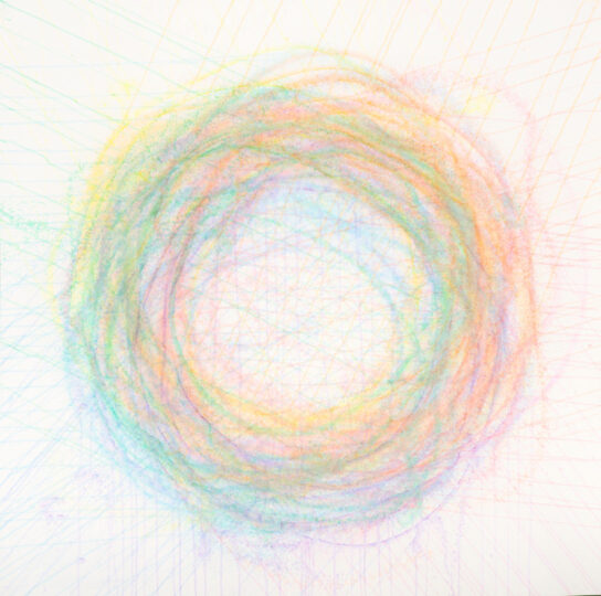 CIRCLE, 2015, watercolour on paper, 145 x 145 cm, private collection