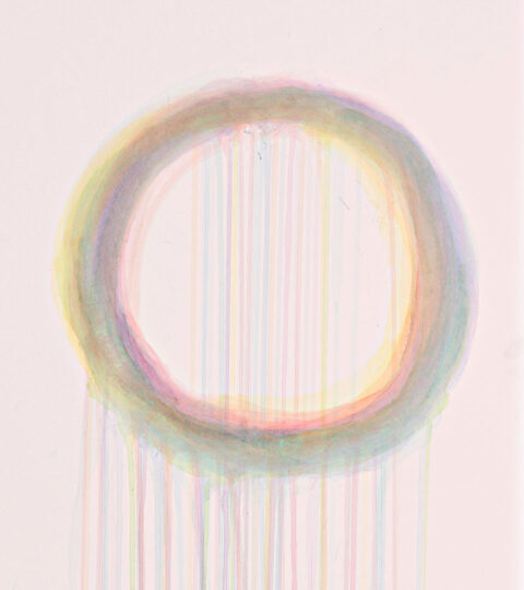 CIRCLE, 2016, watercolour on paper, 60 x 50 cm, private collection