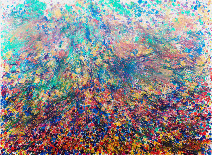 COMBUSTION, 2020, gloss on board, 135 x 183 cm, private collection