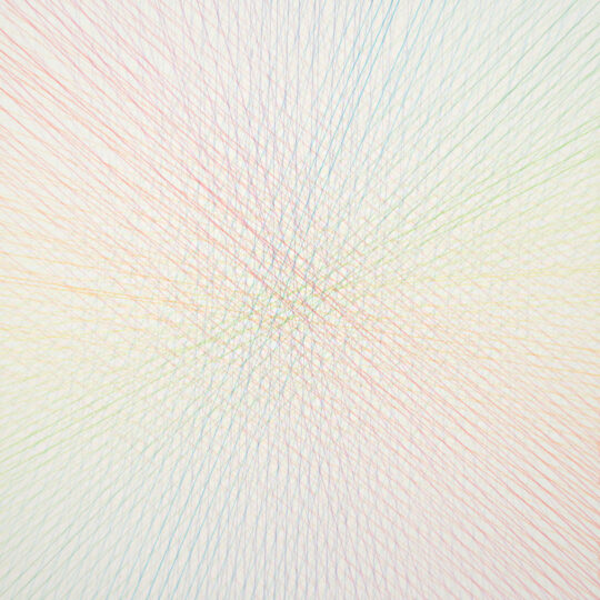 CROSS, 2013, watercolour on paper, 145 x 145 cm, private collection