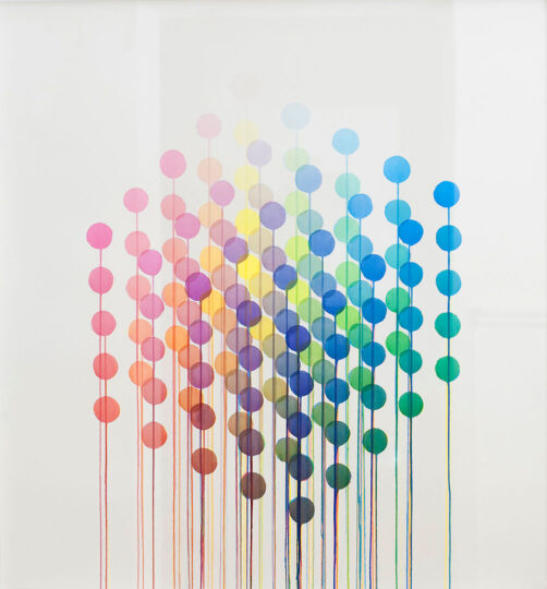 CUBE, 2009, watercolour on paper, 120 x 120 cm, private collection