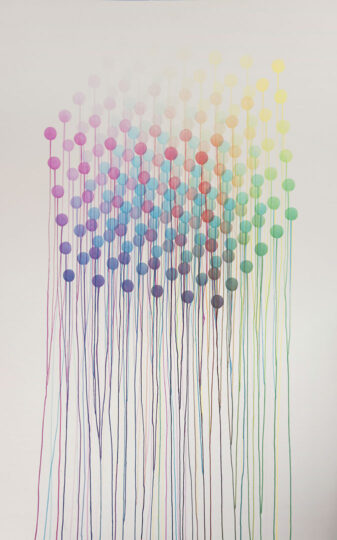 CUBE, 2010, watercolour on paper, 240 x 150 cm, private collection