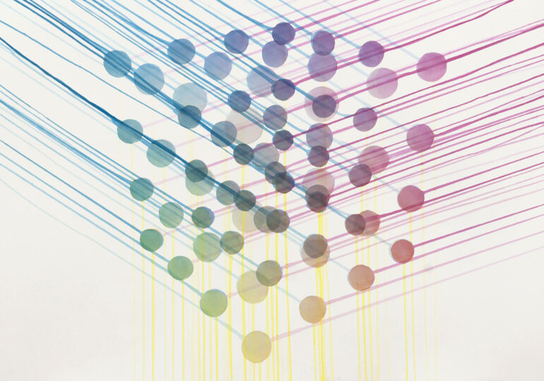 CUBE CMY, 2010, watercolour on paper, 60 x 90 cm
