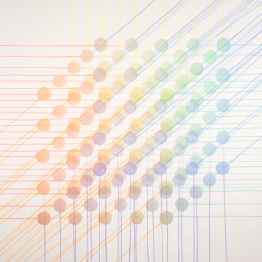 CUBE (ACTIVE), 2008, watercolour on paper, 120 x 120 cm, private collection
