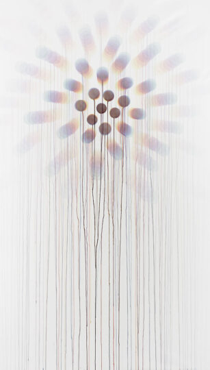 DIALOGUE OF LIGHT, 2016, watercolour on paper, 240 x 150 cm, private collection
