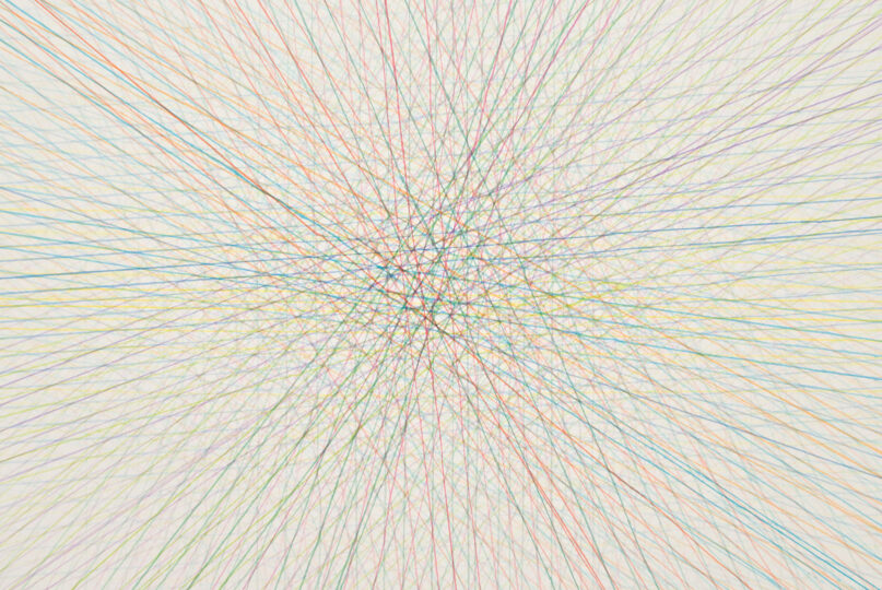 DIAMETRICAL OPPOSITION, 2014, watercolour on paper, 92 x 140 cm, private collection