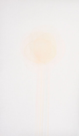 DOT 1, 2015, watercolour on paper, 40 x 24 cm