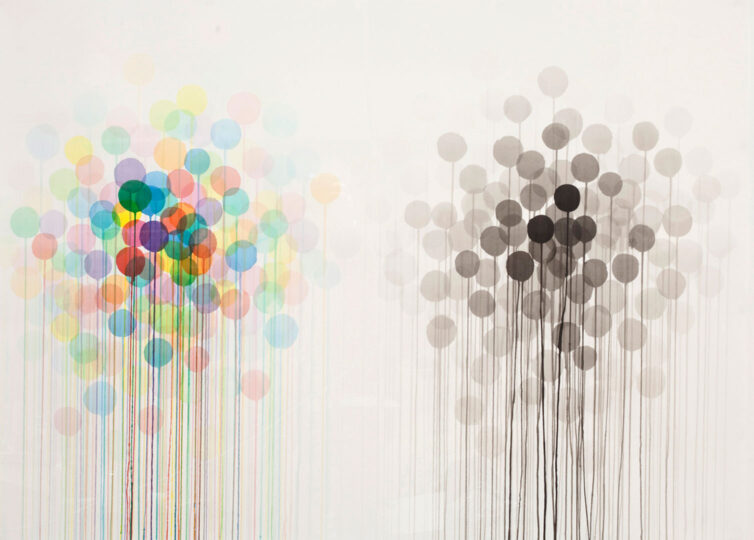 DUET, 2009, watercolour on paper, 80 x 120 cm, private collection