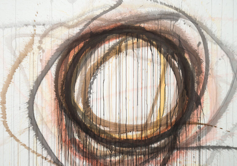 EARTH CYCLE, 2013, watercolour on paper, 100 x 145 cm, private collection