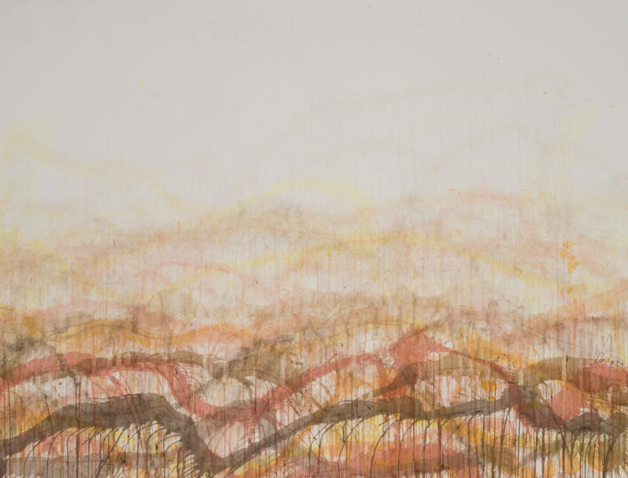 EARTH LANDSCAPE, 2013, watercolour on paper, 110 x 145 cm, private collection