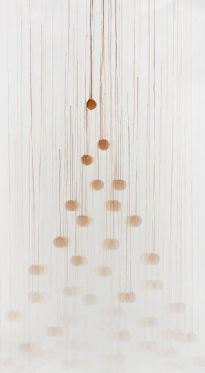 EARTH PILE, 2014, watercolour on paper, 230 x 150 cm