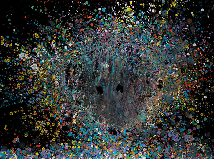 FACE, 2011, gloss on board, 135 x 183 cm, private collection