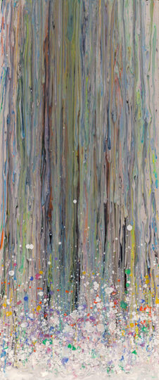 FALL, 2012, gloss on board, 102 x 42 cm, private collection