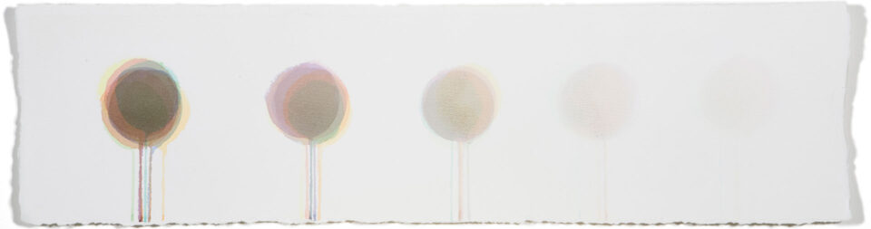 FIVE TIMES, 2006, watercolour on paper, 24 x 90 cm