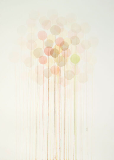 GREEN DOT, 2013, watercolour on paper, 110 x 80 cm, private collection