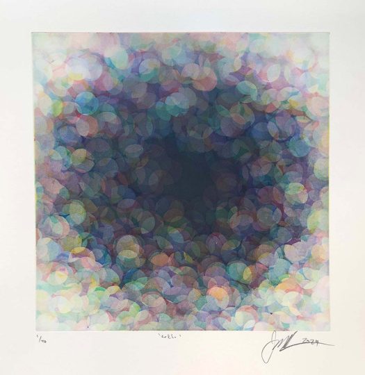 HOLE, 2024, aquatint on paper (edition of 40), 52 x 50 cm