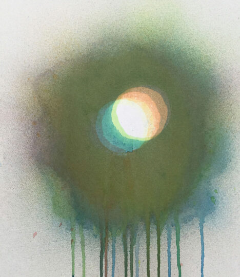 HOLE, 2016, watercolour on paper, 40 x 30 cm, private collection