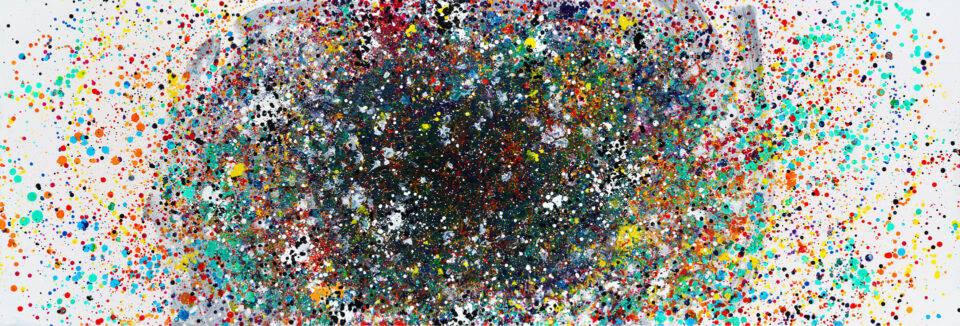 INFECTION 2, 20202, gloss on board, 91 x 360 cm
