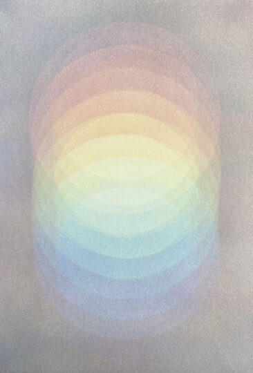 INTO THE LIGHT, 2020, watercolour on paper, 120 x 80 cm, private collection