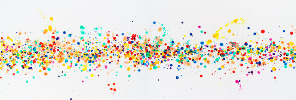LINE, 2020, gloss on board, 91 x 270 cm
