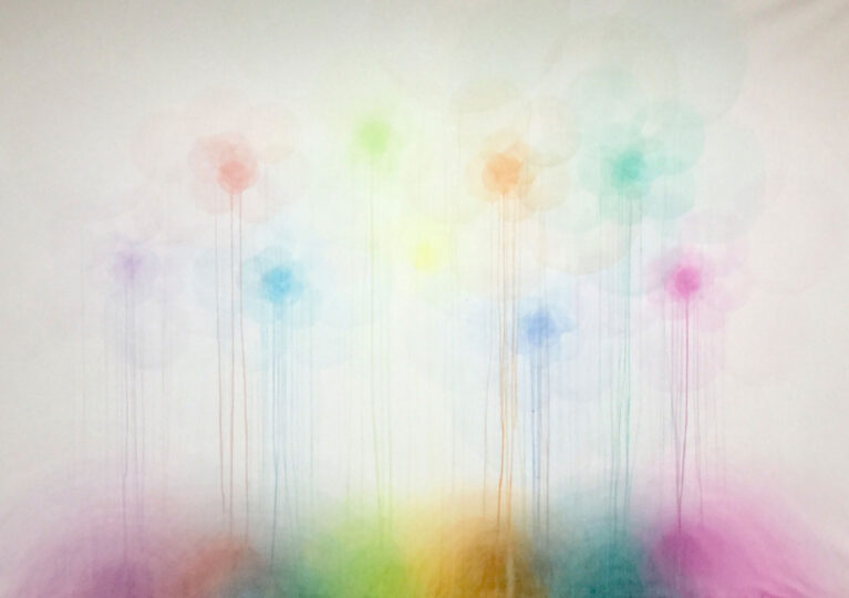 MEADOW, 2017, watercolour on paper, 140 x 230 cm, private collection