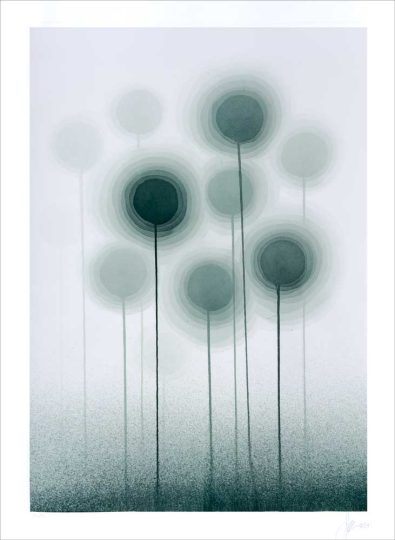 MEMORY OF A FOREST I, 2024, lithoraphy (edition of 50), 86 x 62 cm
