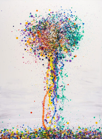 MUSHROOM 2, 2020, gloss on board, 183 x 135 cm, private collection