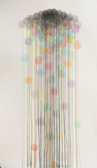 NO ENTRY, 2010, watercolour on paper, 120 x 63 cm, private collection