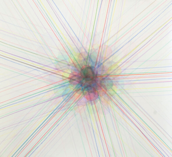 NUCLEUS, 2010, watercolour on paper, 90 x 90 cm, private collection