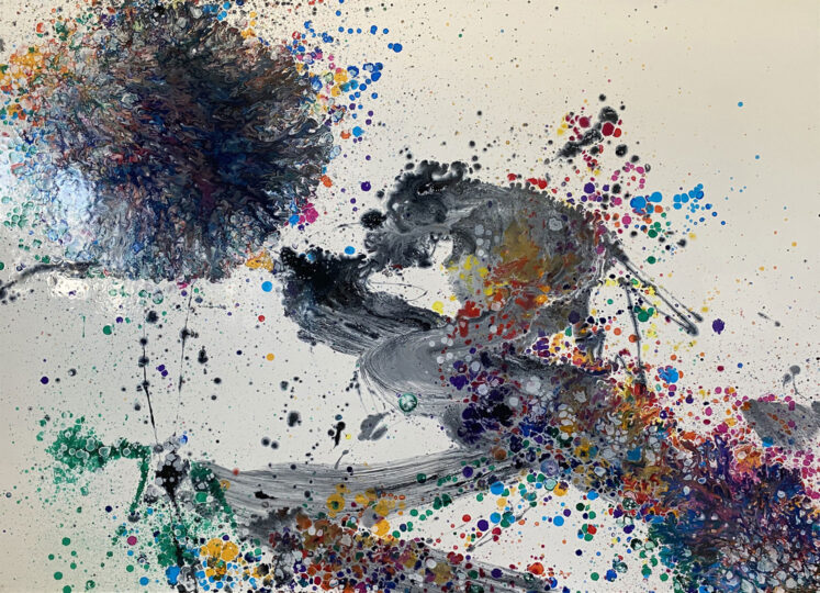OPHIUCUS, 2020, gloss on board, 135 x 183 cm