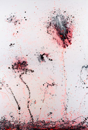 POLLEN FIELDS, 2020, gloss on board, 270 x 183 cm