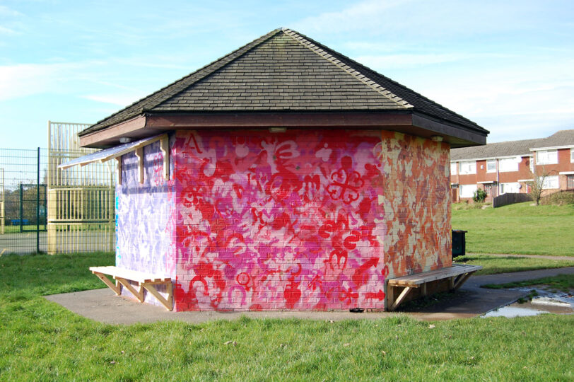 SANDY HILL DETACHED ART PROJECT, SURREY COUNTY, UK, 2012, mixed media