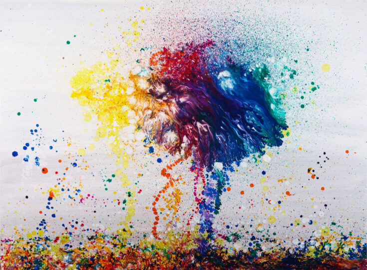 SEA TREE, 2020, gloss on board, 135 x 183 cm, private collection