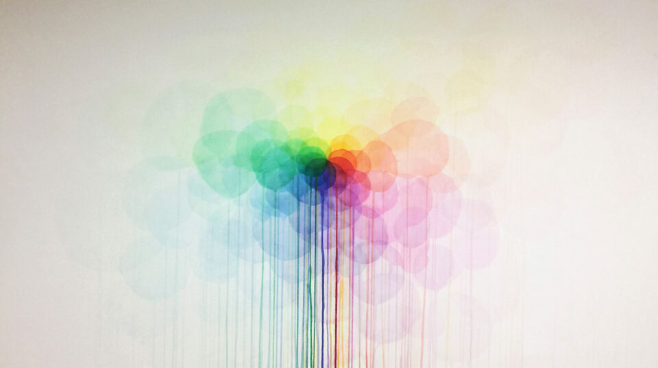 SPECTRUM, 2017, watercolour on paper, 70 x 145 cm, private collection