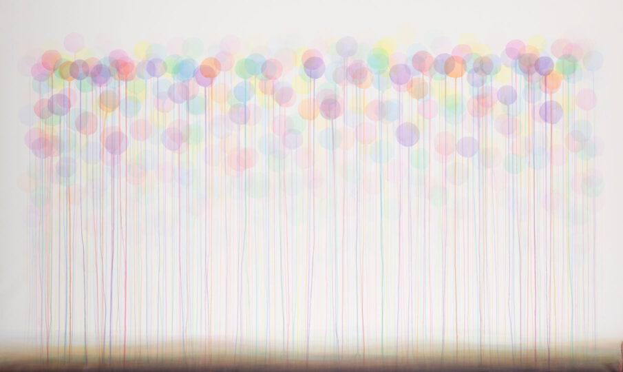 THE LINE, 2018, watercolour on paper, 150 x 240 cm, private collection