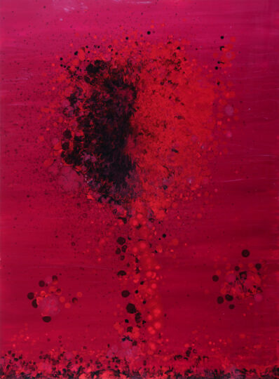 THE RED TREE, 2020, gloss on board, 183 x 135 cm, private collection