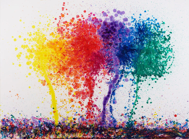 TREE, 2020, gloss on board, 135 x 183 cm, private collection
