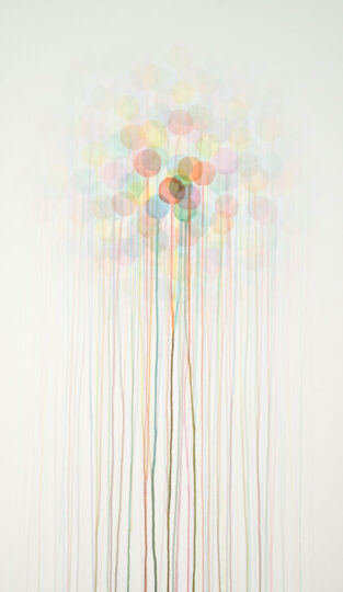 UNTITLED, 2013, watercolour on paper, 230 x 140 cm