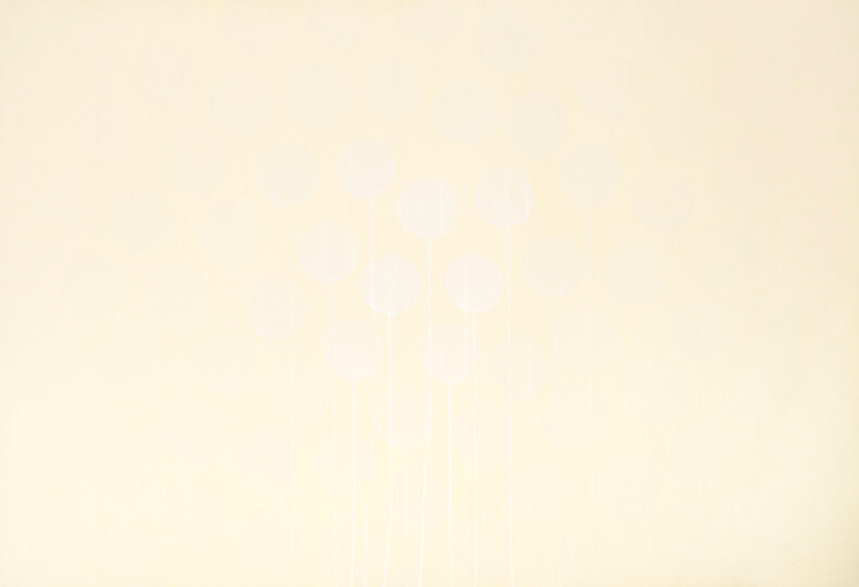 WHITE ON WHITE, 2015, watercolour on paper, 80 x 135 cm, private collection