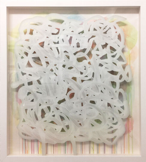 WHITEOUT, 2017, mixed media, 58 x 45 cm, private collection