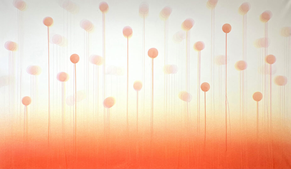 LANDSCAPE (WARM), 2021, watercolour on paper, 145 x 230 cm